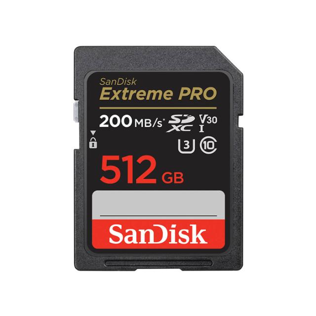 SANDISK SD 512GB EXTREME PRO V30 200MB/S