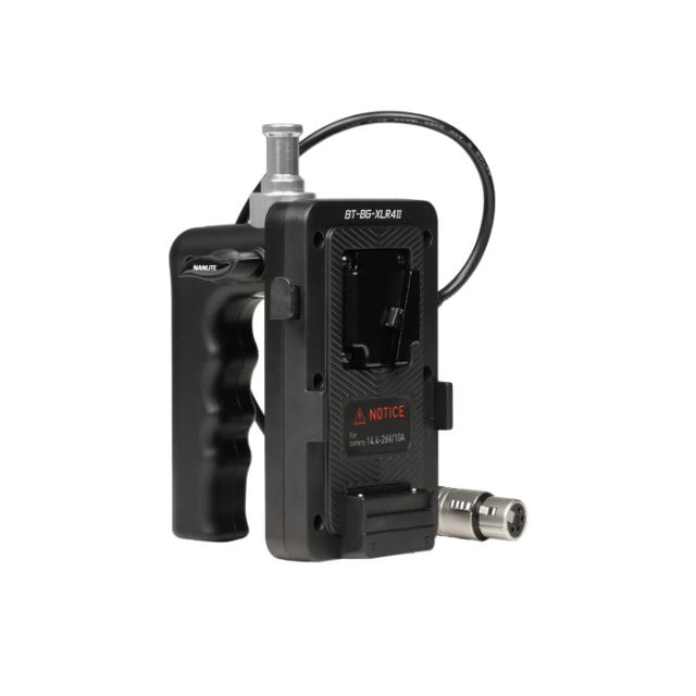 NANLITE V-MOUNT BATTERY GRIP WITH XLR CONNECTOR