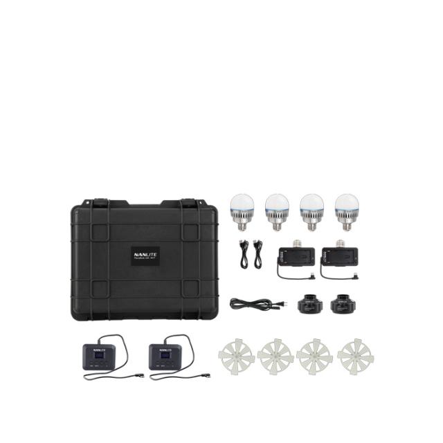 NANLITE PAVOTUBE T8-7X 4 LIGHT KIT