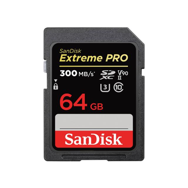 SANDISK SD 64GB EXTREME PRO UHS-II V90 300MB/S