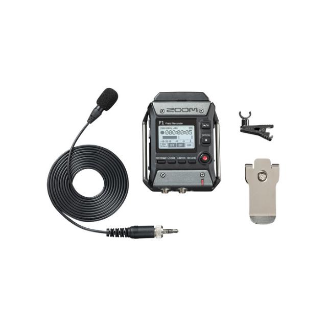 ZOOM F1 FIELD RECORDER + LAVALIER MIC