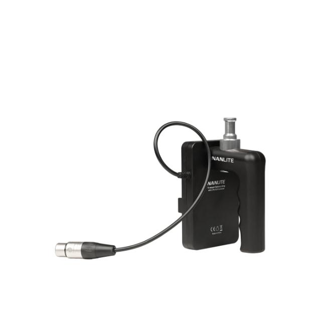 NANLITE V-MOUNT BATTERY GRIP WITH XLR CONNECTOR