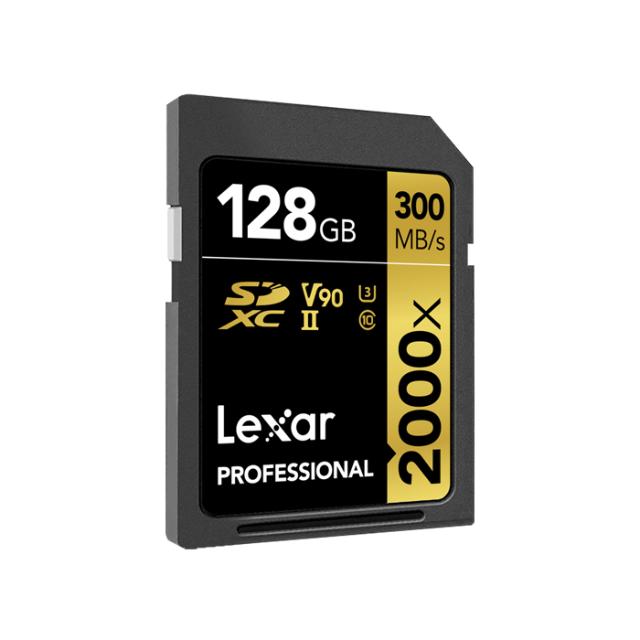 LEXAR SD 128GB PRO 2000X U3 V90 UHS-II R300/W260