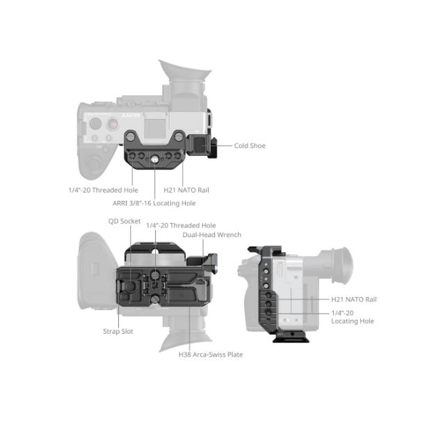 SmallRig 5591 Half Cage for Sony FX2