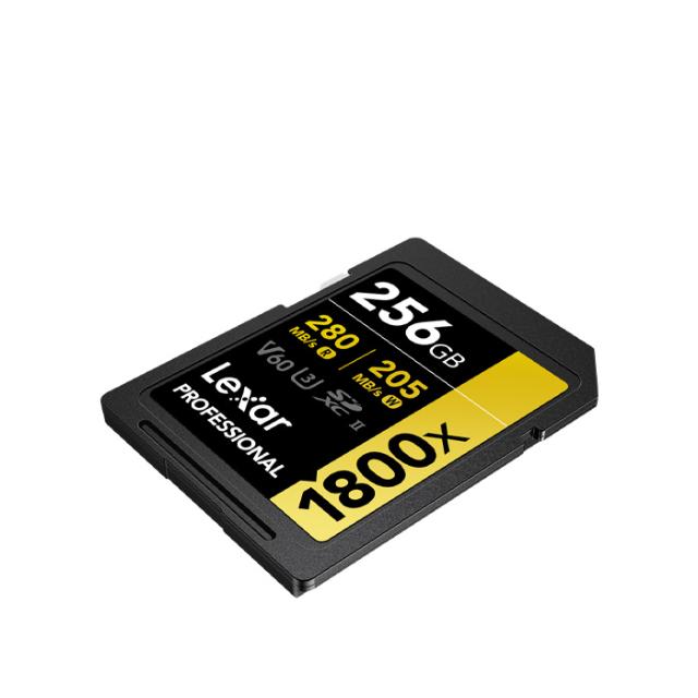 LEXAR SD 256GB PRO 1800X U3 V60 UHS-II R280/W210