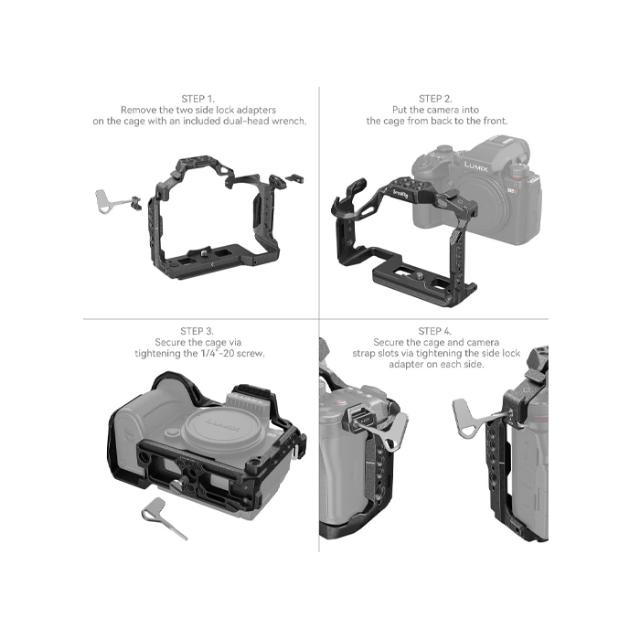 SMALLRIG 4023 BLACK MAMBA CAGE FOR PANASONIC S5 II