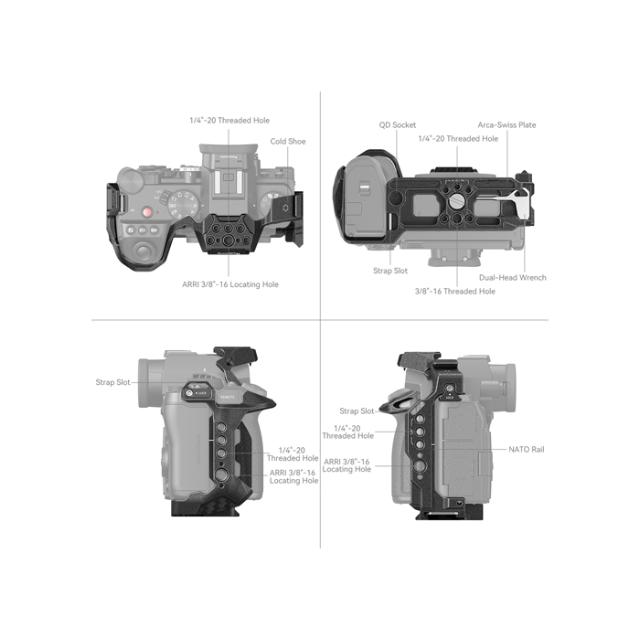 SMALLRIG 4024 BLACK MAMBA CAGE KIT PANASONIC S5 II