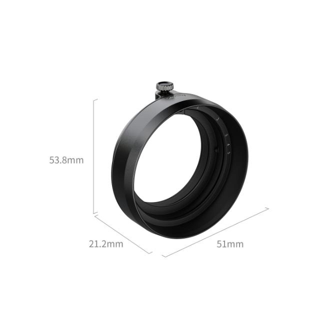 SmallRig 5215 Lens Hood for Fuji X half Black