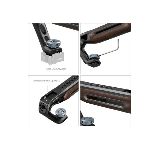 SmallRig 5250 Wooden Cold Shoe Top Handle