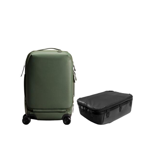 Peak Design Roller Pro Carry-On, Sage w/ Cube