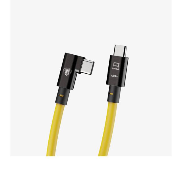 COBRAUNION USB-C TO USB-C 90° 10M, 10G YELLOW