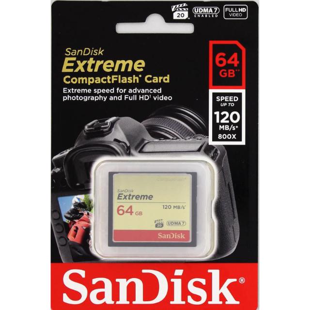 SANDISK CF 64GB EXTREME 120MB/S