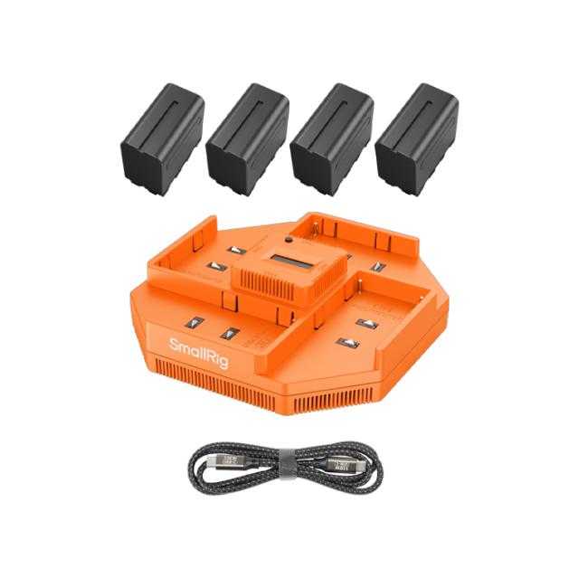 SMALLRIG 4834 4 CHANNEL CHARGER NP-F970 KIT