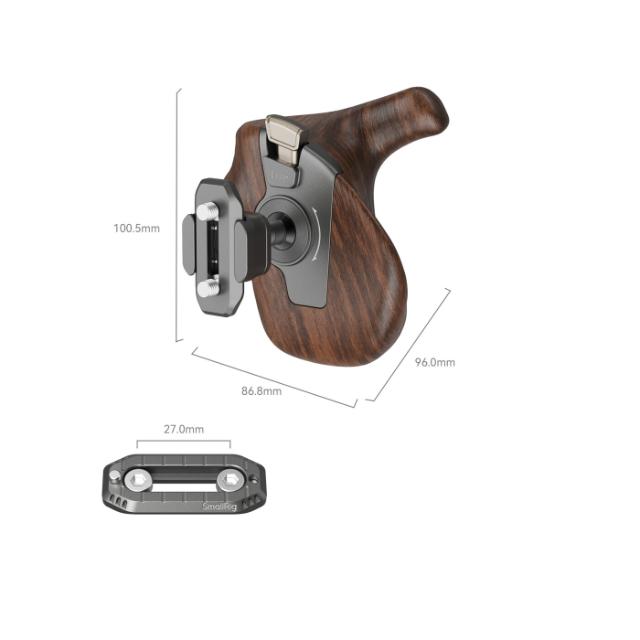 SmallRig 5192 NATO Wooden Handle Right Side