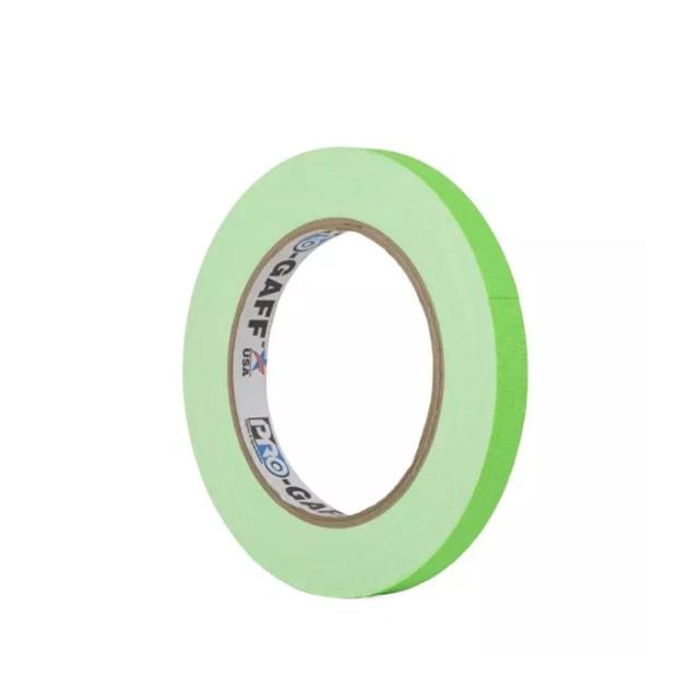GLOW GAFFATAPE 12MM X 22,8M GREEN