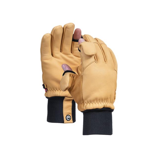 VALLERRET LEATHER PHOTOGRAPHY GLOVE NATURAL M