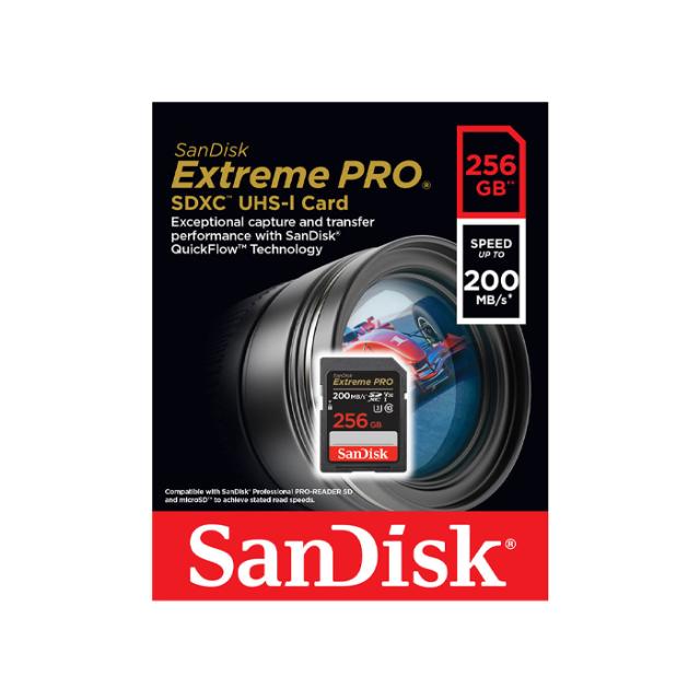 SANDISK SD 256GB EXTREME PRO V30 200MB/S