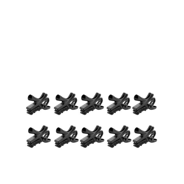 DPA CURVED CLIP, BLACK, 10 PCS