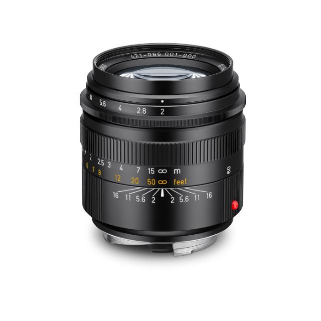 LEICA M 66MM F/2 SUMMICRON BLACK ANODIZED FINISH