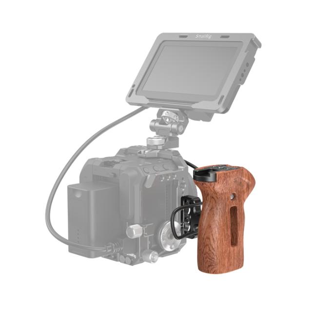 SMALLRIG 3323 SIDE HANDLE WOOD WITH REMOTE TRIGGER