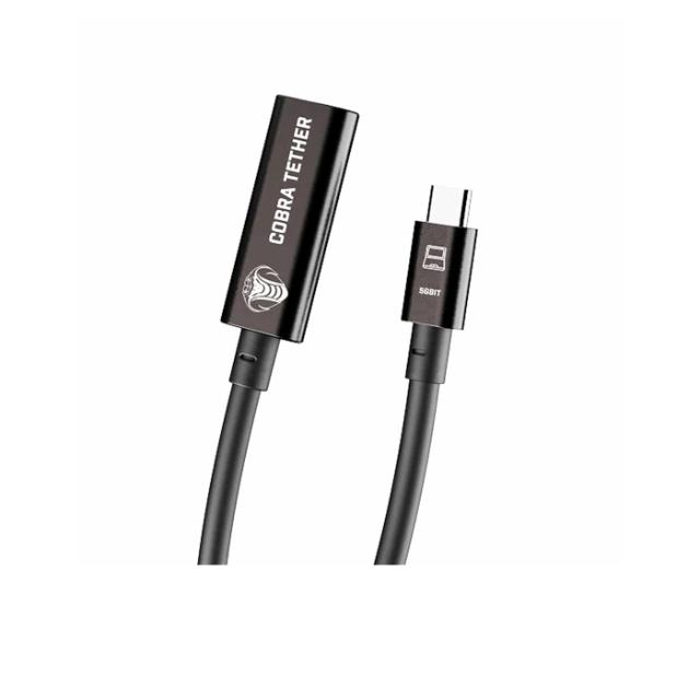 Cobraunion USB-C Female Extension 10M, 5G black