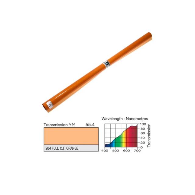 LEE 204 FULL C.T ORANGE FILTER ARK 52,5 X 122 CM