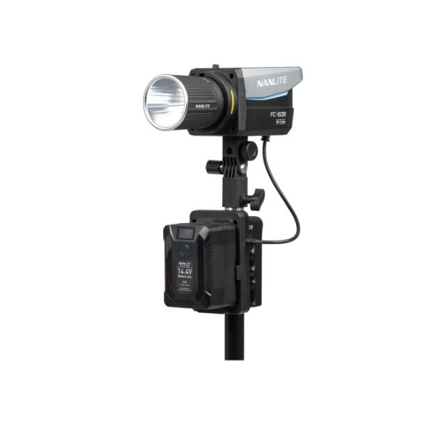 NANLITE V-MOUNT BATTERY GRIP WITH DC CONNECTOR