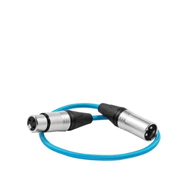 KONDOR BLUE MALE XLR TO FEMALE XLR 45CM