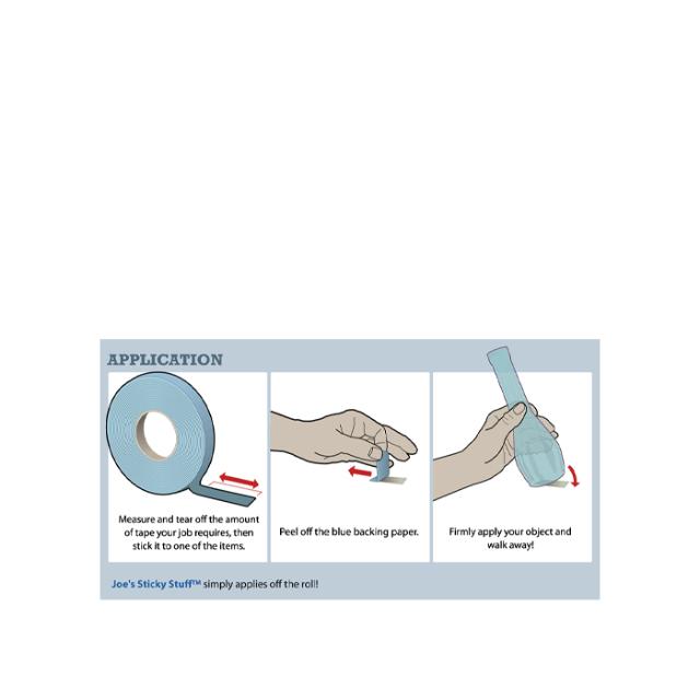 JOES STICKY STUFF ADHESIVE TAPE 12MM X 6,1M