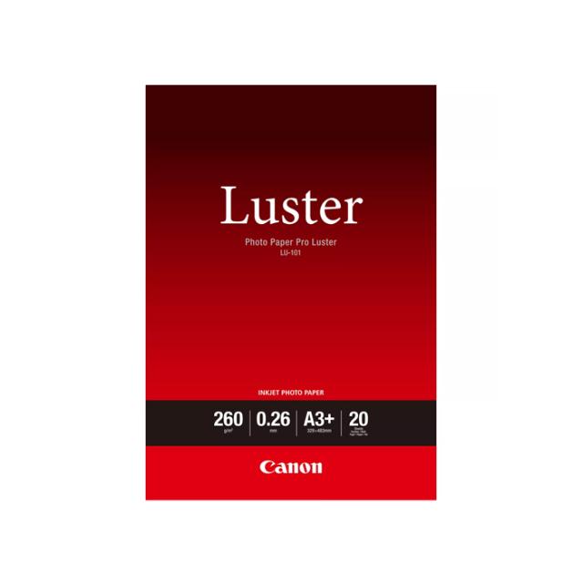 CANON LU-101 LUSTER PHOTO PAPER 260G A3+ 20STK.