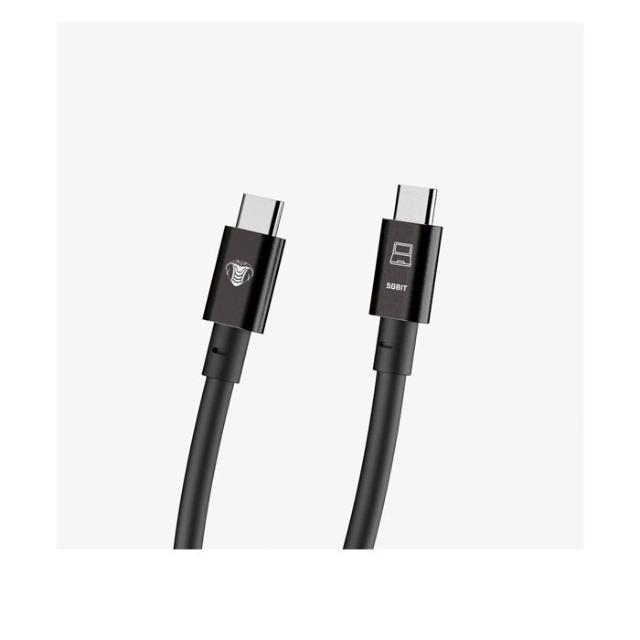 COBRAUNION USB-C TO USB-C STRAIGHT 10M, 5G BLACK