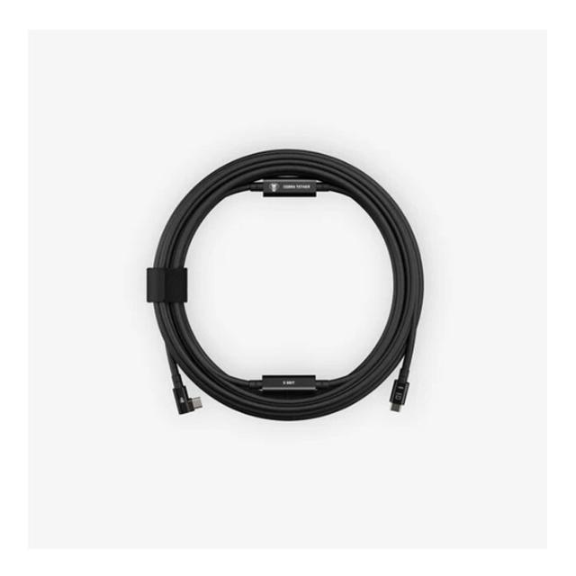 COBRAUNION USB-C TO USB-C 90° 10M, 5G BLACK