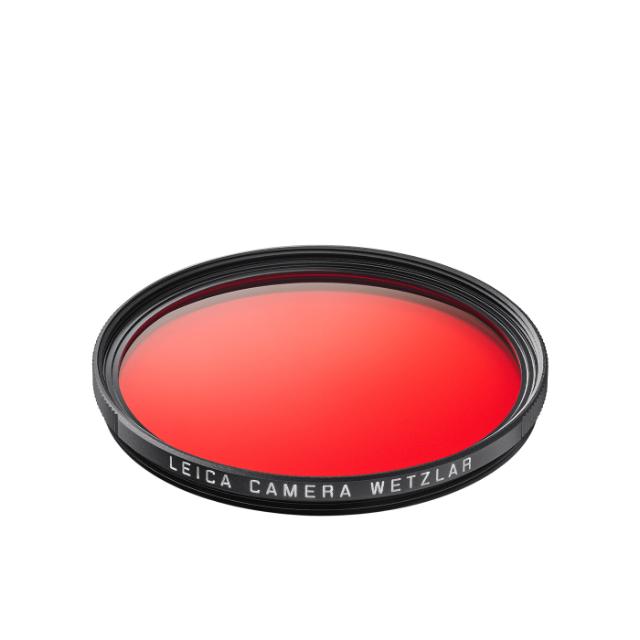 LEICA SLIM FILTER RED E49 BLACK