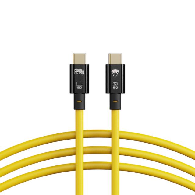 COBRAUNION USB-C TO USB-C STRAIGHT 10M, 10G YELLOW