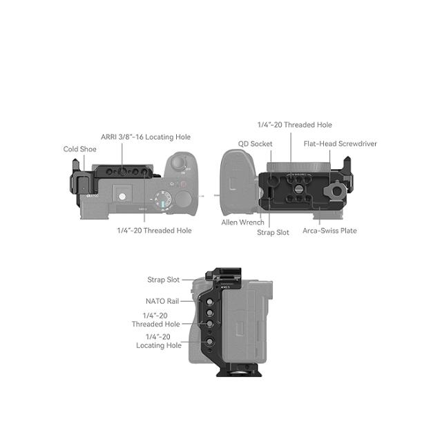 SMALLRIG 4337 HALF CAGE FOR SONY A6700/6600/6500