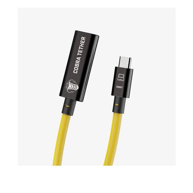 COBRAUNION USB-C TO USB-C FEMALE EXT 10M 5G YELLOW