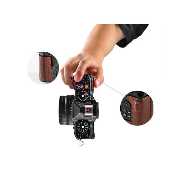 SmallRig 5096 Leather Case Kit for Nikon Z f Brown