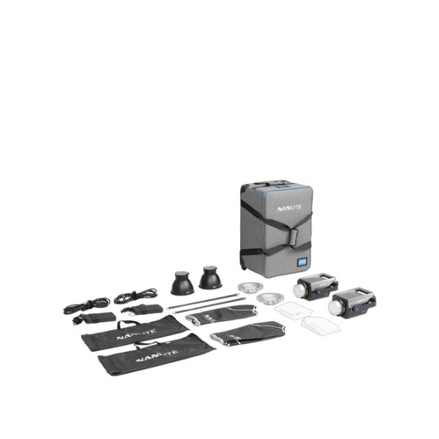 NANLITE FC-300B 2 LIGHT KIT WITH TROLLEY