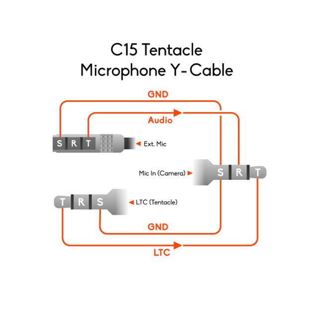 Tentacle and Microphone to Camera - Y-Cable