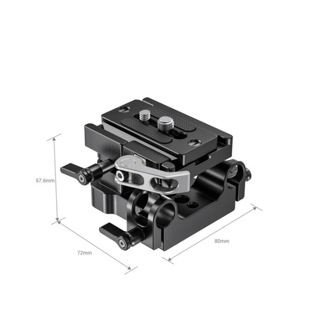SMALLRIG 2092 UNIVERSAL 15MM RAIL SUPPORT BASEPLAT