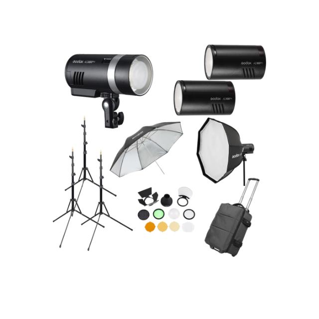 GODOX AD300PRO & AD100PRO 3 LIGHT KIT