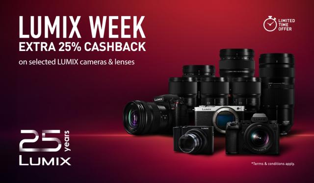 Panasonic Lumix Week Cashback banner