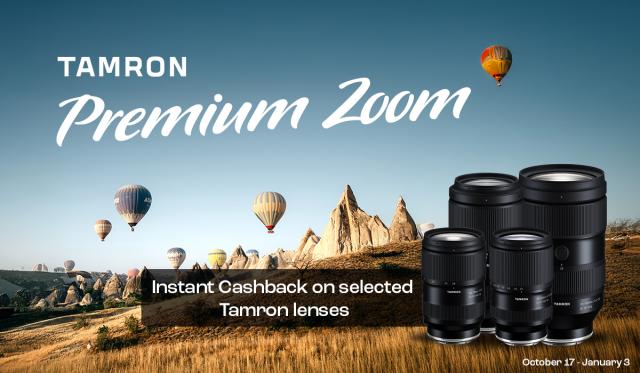 Tamron Instant Cashback banner