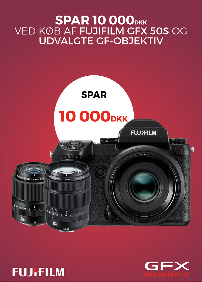 Køb Fujifilm GFX med objektiv* - og få kr. 10.000** i rabat