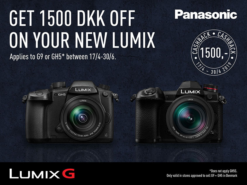 Panasonic G9 og GH5 cashback