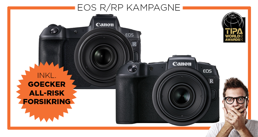 Canon EOS R/RP inkl. forsikring